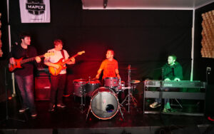 staff playing in a band