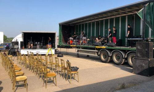 Stage at the summer concert in 2018