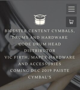 Bicester centent cymbals drums and hardware website