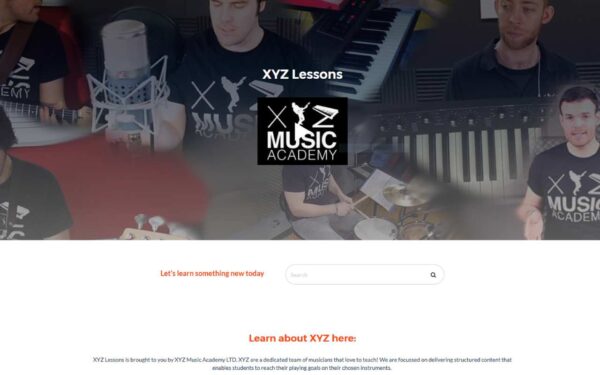 XYZ Lessons site
