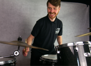Richard H playing the drums